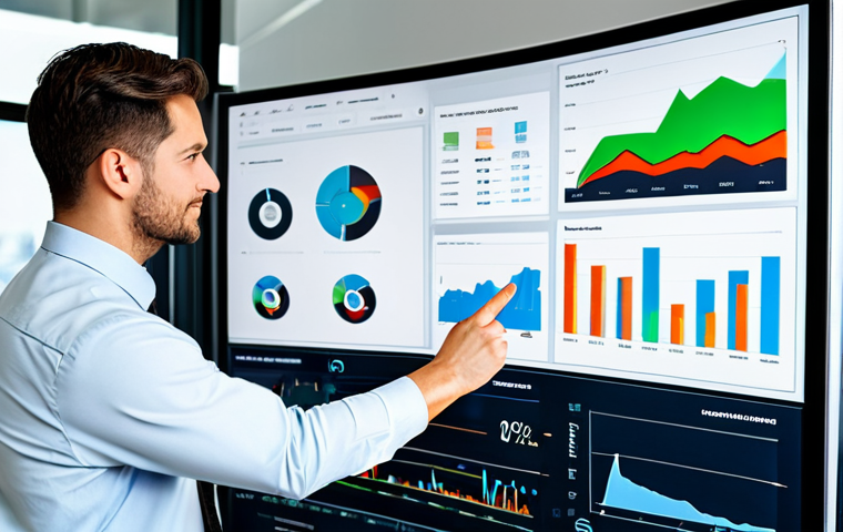 A diverse team of business professionals, fully clothed in professional dress and modest attire, gathered around a large interactive data display in a modern, well-lit office. The screen shows a sophisticated dashboard with charts and graphs, and a stylized glowing compass icon overlayed, guiding them. One person points to a trend, representing customer feedback being transformed into valuable insights. The atmosphere is collaborative and forward-thinking. Perfect anatomy, correct proportions, natural pose, well-formed hands, proper finger count, natural body proportions, professional photography, high quality, safe for work, appropriate content, fully clothed, family-friendly.