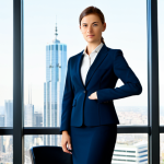 고객 피드백 시스템의 유연성 강화 방법 - Modern Office Scene**

"A professional businesswoman, fully clothed in a tailored business suit, sta...