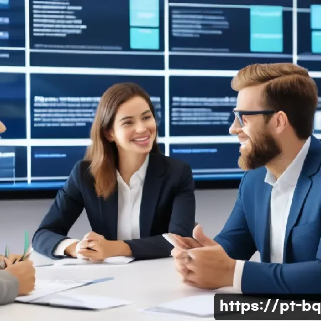 고객 피드백 수집을 위한 유기적인 접근 방법 - A modern office scene showing a diverse team of professionals engaging in active listening during a ...